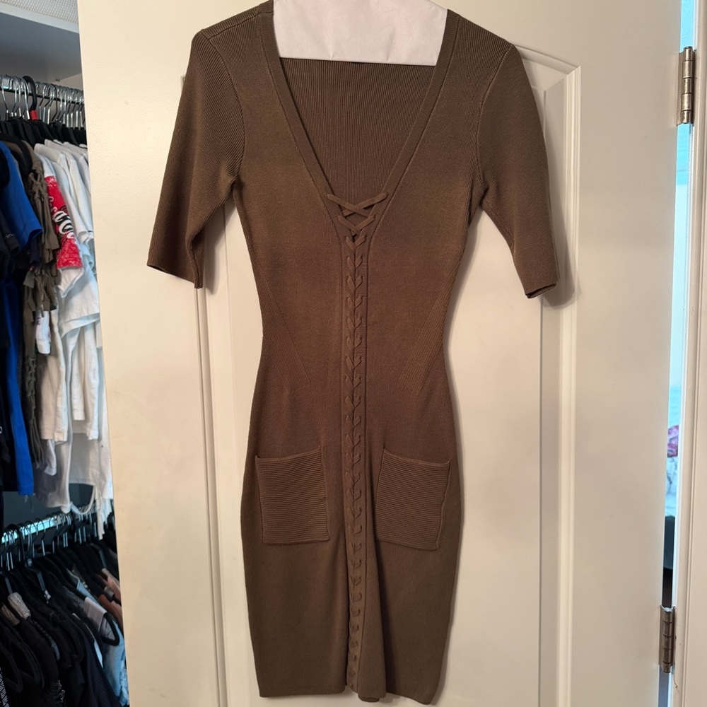 Guess Green Knit Dress